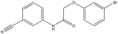 2-(3-bromophenoxy)-N-(3-cyanophenyl)acetamide 구조식 이미지