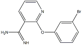 2-(3-bromophenoxy)pyridine-3-carboximidamide 구조식 이미지
