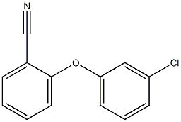 2-(3-chlorophenoxy)benzonitrile Structure