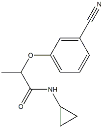 2-(3-cyanophenoxy)-N-cyclopropylpropanamide Structure