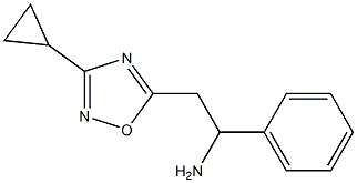 2-(3-cyclopropyl-1,2,4-oxadiazol-5-yl)-1-phenylethan-1-amine 구조식 이미지