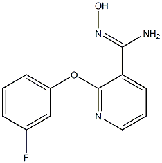 2-(3-fluorophenoxy)-N'-hydroxypyridine-3-carboximidamide 구조식 이미지