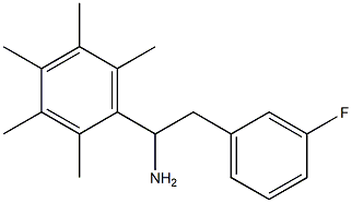 2-(3-fluorophenyl)-1-(2,3,4,5,6-pentamethylphenyl)ethan-1-amine 구조식 이미지