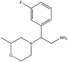 2-(3-fluorophenyl)-2-(2-methylmorpholin-4-yl)ethanamine Structure