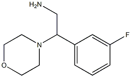 2-(3-fluorophenyl)-2-morpholin-4-ylethanamine Structure