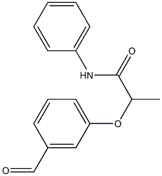2-(3-formylphenoxy)-N-phenylpropanamide Structure