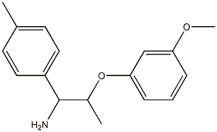 2-(3-methoxyphenoxy)-1-(4-methylphenyl)propan-1-amine 구조식 이미지