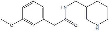 2-(3-methoxyphenyl)-N-(piperidin-3-ylmethyl)acetamide Structure
