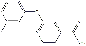 2-(3-methylphenoxy)pyridine-4-carboximidamide 구조식 이미지