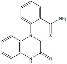 2-(3-oxo-1,2,3,4-tetrahydroquinoxalin-1-yl)benzene-1-carbothioamide 구조식 이미지