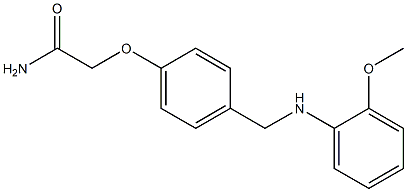 2-(4-{[(2-methoxyphenyl)amino]methyl}phenoxy)acetamide 구조식 이미지