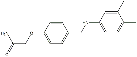 2-(4-{[(3,4-dimethylphenyl)amino]methyl}phenoxy)acetamide Structure