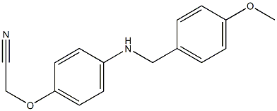 2-(4-{[(4-methoxyphenyl)methyl]amino}phenoxy)acetonitrile 구조식 이미지