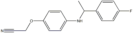 2-(4-{[1-(4-fluorophenyl)ethyl]amino}phenoxy)acetonitrile 구조식 이미지