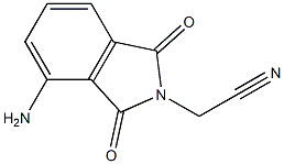 2-(4-amino-1,3-dioxo-2,3-dihydro-1H-isoindol-2-yl)acetonitrile 구조식 이미지