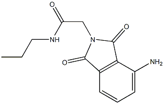 2-(4-amino-1,3-dioxo-2,3-dihydro-1H-isoindol-2-yl)-N-propylacetamide Structure