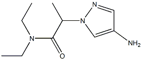 2-(4-amino-1H-pyrazol-1-yl)-N,N-diethylpropanamide Structure