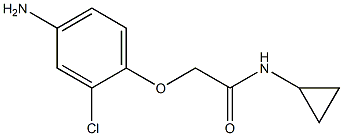 2-(4-amino-2-chlorophenoxy)-N-cyclopropylacetamide 구조식 이미지