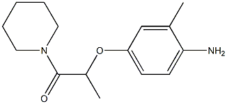 2-(4-amino-3-methylphenoxy)-1-(piperidin-1-yl)propan-1-one 구조식 이미지