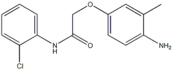 2-(4-amino-3-methylphenoxy)-N-(2-chlorophenyl)acetamide 구조식 이미지