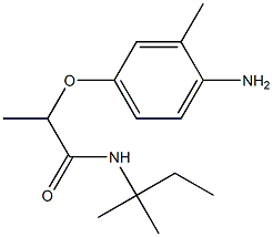 2-(4-amino-3-methylphenoxy)-N-(2-methylbutan-2-yl)propanamide Structure