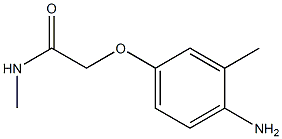 2-(4-amino-3-methylphenoxy)-N-methylacetamide 구조식 이미지