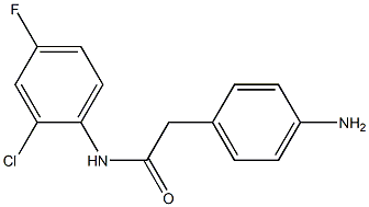 2-(4-aminophenyl)-N-(2-chloro-4-fluorophenyl)acetamide Structure