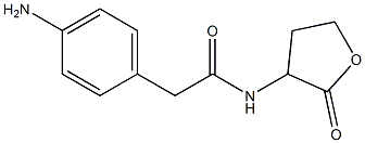 2-(4-aminophenyl)-N-(2-oxooxolan-3-yl)acetamide Structure