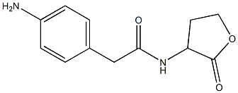 2-(4-aminophenyl)-N-(2-oxooxolan-3-yl)acetamide 구조식 이미지