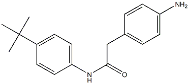 2-(4-aminophenyl)-N-(4-tert-butylphenyl)acetamide 구조식 이미지