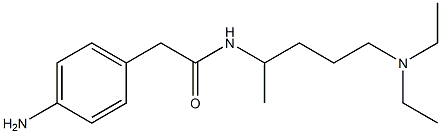 2-(4-aminophenyl)-N-[5-(diethylamino)pentan-2-yl]acetamide Structure