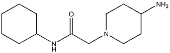 2-(4-aminopiperidin-1-yl)-N-cyclohexylacetamide Structure