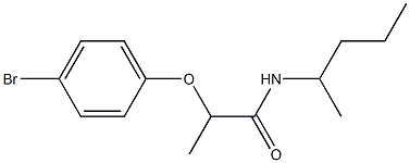 2-(4-bromophenoxy)-N-(pentan-2-yl)propanamide Structure