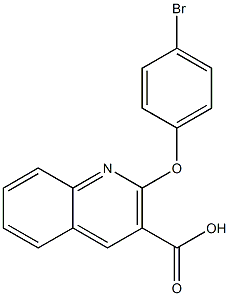 2-(4-bromophenoxy)quinoline-3-carboxylic acid Structure