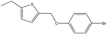 2-(4-bromophenoxymethyl)-5-ethylthiophene 구조식 이미지