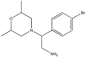 2-(4-bromophenyl)-2-(2,6-dimethylmorpholin-4-yl)ethanamine 구조식 이미지