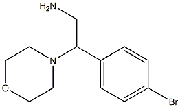 2-(4-bromophenyl)-2-morpholin-4-ylethanamine 구조식 이미지