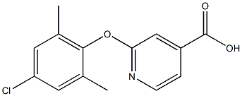 2-(4-chloro-2,6-dimethylphenoxy)pyridine-4-carboxylic acid Structure