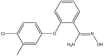 2-(4-chloro-3-methylphenoxy)-N'-hydroxybenzene-1-carboximidamide 구조식 이미지