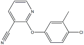 2-(4-chloro-3-methylphenoxy)pyridine-3-carbonitrile Structure