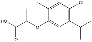 2-(4-chloro-5-isopropyl-2-methylphenoxy)propanoic acid 구조식 이미지