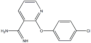 2-(4-chlorophenoxy)pyridine-3-carboximidamide Structure