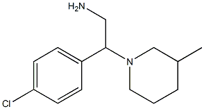2-(4-chlorophenyl)-2-(3-methylpiperidin-1-yl)ethanamine Structure