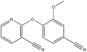 2-(4-cyano-2-methoxyphenoxy)nicotinonitrile Structure