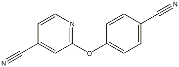2-(4-cyanophenoxy)isonicotinonitrile Structure