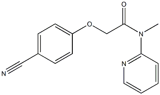 2-(4-cyanophenoxy)-N-methyl-N-(pyridin-2-yl)acetamide Structure