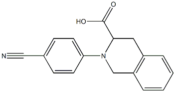 2-(4-cyanophenyl)-1,2,3,4-tetrahydroisoquinoline-3-carboxylic acid Structure