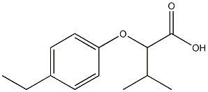 2-(4-ethylphenoxy)-3-methylbutanoic acid 구조식 이미지