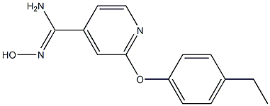 2-(4-ethylphenoxy)-N'-hydroxypyridine-4-carboximidamide 구조식 이미지