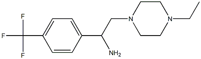 2-(4-ethylpiperazin-1-yl)-1-[4-(trifluoromethyl)phenyl]ethan-1-amine 구조식 이미지